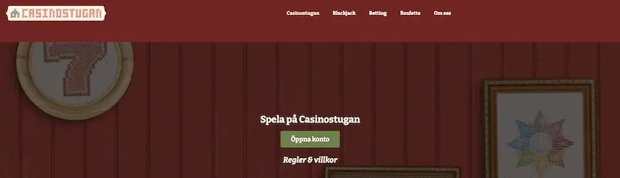 Casinostugan homepage screenshot