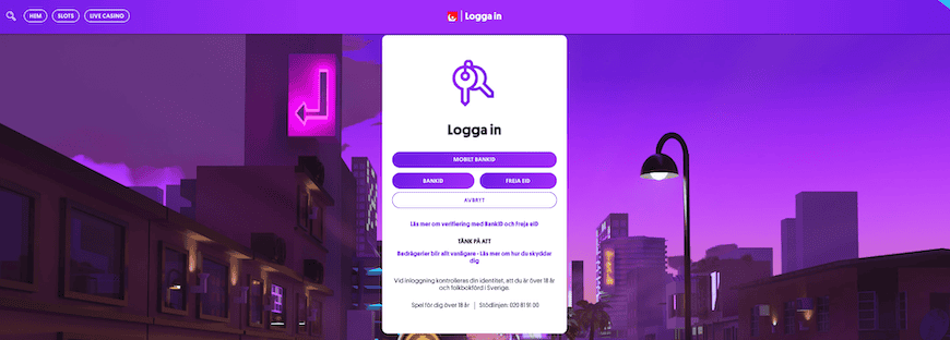 Momang Casino login
