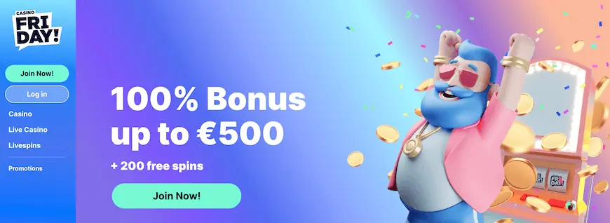 casinofriday bonus screenshot